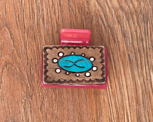 มาใหม่ล่าสุดร้อนขายสไตล์ตะวันตกทําด้วยมือเครื่องมือแกะสลักหนังผมกรงเล็บคลิปหนังกรงเล็บอุปกรณ์เสริมผมสําหรับผู้หญิง - Product Image 6