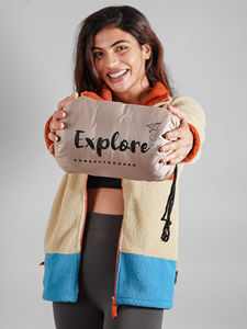 Chaqueta de Forro Polar Térmica de Moda para Mujer, Chaqueta de Forro Polar Sherpa con Cierre de Cremallera para Exteriores, Personalizada y de Alta Calidad - Product Image 6