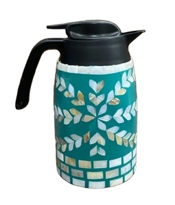 Tetera de nácar de estilo árabe de lujo, tetera con incrustaciones de concha para té, café y agua, - Product Image 5