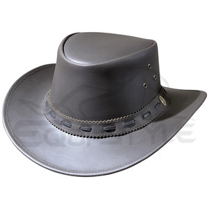 Wide Brim Genuine Leather <b>Hat</b> Western <b>Band</b> Black Adult Fashion Casual Travel Outdoor Wear Unisex Cowboy <b>Hat</b> - Product Image 4