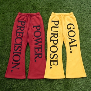 Pantalones Deportivos Gruesos 100% Algodón, Pantalones de Felpa con Cintura Ajustable, Estilo Urbano, Unisex - Product Image 2
