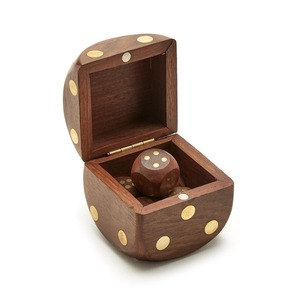 Jeu de dés en bois sculpté avec boîte de rangement, durable, multicolore, pour jeux de société, jeux de table, décoration intérieure - Product Image 2