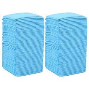 Lot de 100 tapis d'entraînement pour animaux de compagnie en tissu non tissé bleu et blanc – Fournitures d'entraînement premium pour animaux - Product Image 3