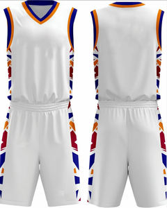 ชุดเสื้อบาสเก็ตบอลทันสมัยมีสไตล์ สีสันสดใส พิมพ์ลายแบบซับลิเมชั่น ระบายอากาศได้ดี ทนต่อการซีดจาง ดีไซน์ยืดหยุ่น ใช้งานได้หลากหลาย - Product Image 1