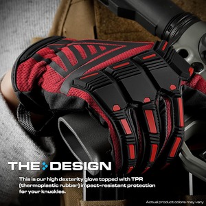 Guantes Tácticos con Protección Rígida en los Nudillos, Impermeables y Antideslizantes para Gimnasio al Aire Libre, Ciclismo y Actividades Deportivas - Product Image 4