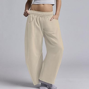 Pantalones Anchos para Mujer al por Mayor, Pantalones Deportivos a Rayas, Corte Holgado, Estilo Urbano, Personalización con Logotipo Bordado, OEM - Product Image 6