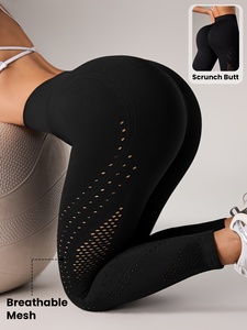 Leggings de yoga en coton biologique personnalisés avec logo, élastiques et chauds pour l'hiver, pour femmes - Product Image 6