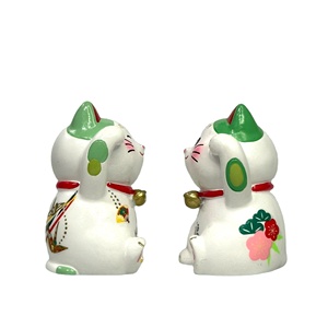 รูปปั้นแมวโพลีเรซิ่นนำโชคศิลปะทันสมัยรูปสัตว์ดีไซน์โดดเด่นสำหรับตกแต่งบ้านด้วยงานฝีมือทำจากเรซิน - Product Image 1