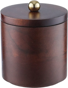 Modern Wood and Metal Incense Burner Bulk Luxury Mango Wood Bakhoor Censer with <b>Hammered</b> Gold Finish <b>Frame</b> and Metal Liner - Product Image 5