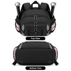 Mochila de Béisbol de Alta Calidad, Bolsa para Bate de Softbol, Bolsa para Equipo, Compartimento para Zapatos, Mochila Deportiva Unisex Personalizada para Béisbol - Product Image 4