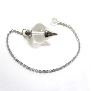 Cristal naturel clair quartz pendule haute qualité cristaux minéraux reiki pendules grossiste - Product Image 1