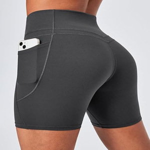 Women's Plus Size Solid <b>Seamless</b> Yoga <b>shorts</b> Breathable fabric Customizable Logo and design Waterproof Sports Yoga <b>Shorts</b> - Product Image 6
