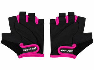 Cycling <b>Gloves</b> Black Pink Mesh Spandex Half Finger Hook & Loop Closure Unisex Adult Training Running <b>Fitness</b> <b>Gloves</b> - Product Image 2