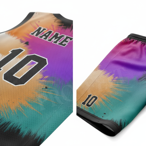 Ensemble de maillots de basket-ball personnalisés avec design sublimé, respirant, à séchage rapide, vêtements de sport pour hommes, uniforme d'entraînement pour les équipes de jeunes - Product Image 4