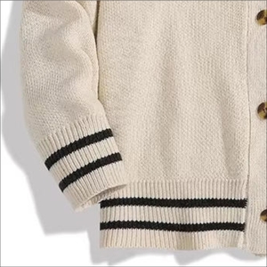 Tiki Taka Sports Breathable Knitted V-neck Lace Men's <b>Cardigan</b> <b>Sweater</b> Customized Winter Wool/Nylon Anti-Wrinkle Patchwork - Product Image 4