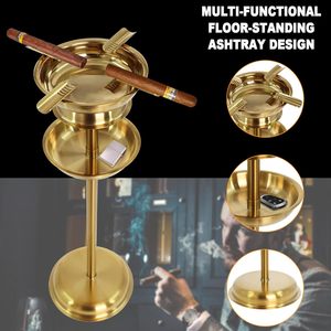 Cenicero de Cigarros Premium para Exteriores, Diseño Estable de Acero Inoxidable con Bandeja de Accesorios Extraíble - Product Image 5