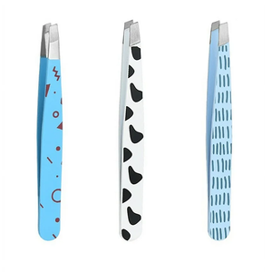 Pince à épiler de luxe personnalisée 8 pièces style classique à pointe fine, brosse de toilettage et ciseaux de façonnage (personnalisable) - Product Image 3