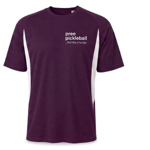 T-shirt unisexe à manches courtes et col rond pour pickleball, séchage rapide, respirabilité zonée, finition mate, maillot de sport de luxe - Product Image 2