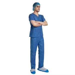 Conjunto de Uniforme Quirúrgico Desechable de Algodón para Doctores y Enfermeras, Uniformes Médicos Unisex de Pakistán - Product Image 3