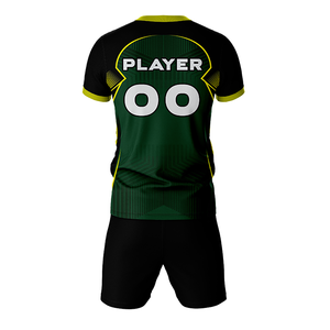 Conjunto de Uniforme de Fútbol Personalizado con Cuello en V, Sublimación Premium, Transpirable, de Secado Rápido, 100% Poliéster, Tejido de Malla - Product Image 2
