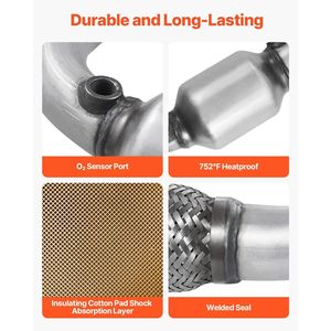 Convertitore Catalitico Anteriore di Ricambio OE 16581-16 per Chevrolet Equinox, GMC Terrain, Chevy Captiva Sport 2.4L L4 Compatibile - Product Image 5