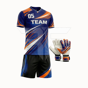 Stock High Quality Quick Dry Sleeveless <b>Soccer</b> Uniforms Printed Breathable 100% Polyester OEM Service Customizable Pakistan - Product Image 1