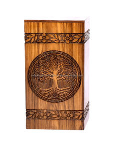 Urna de madera hecha a mano para cenizas de adultos, urnas funerarias para entierro con alta calidad. - Product Image 6