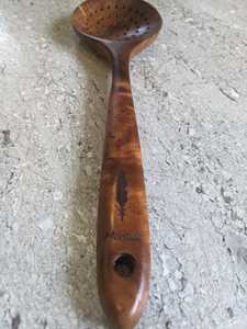Ensemble d'ustensiles en bois, 1 cuillère, outils de cuisine sculptés à la main, artisanat Khadim, compatible micro-ondes, compatible lave-vaisselle - Product Image 6