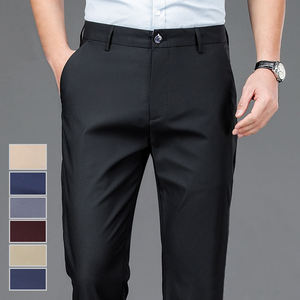 Premium Business Suit <b>Pants</b> <b>Men's</b> Male <b>Pants</b> <b>Stretch</b> Solid Black Smart Casual <b>Men's</b> Trousers Office Quick Dry Suit <b>Pants</b> New - Product Image 5