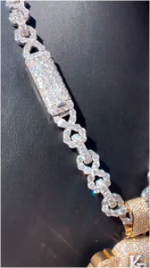 CONCEPTION Colgante Personalizado 3D con Personaje, Joyería Hip Hop con Moissanita, Cadena de Oro Bicolor para Hombre, Venta al por Mayor, GRA - Product Image 5