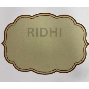 Ridhi Eco-Friendly <b>100</b>% <b>Linen</b> Embroidered Table Placemats Reusable <b>Fabric</b> Mats Wholesale for Weddings Restaurants Hotels Dining - Product Image 4