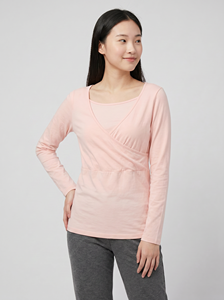 Conjunto de Pijama de Maternidad Rosa Bmama, Top de Lactancia Modal, Pantalones Largos, Ropa de Dormir para Embarazo y Posparto, Venta al Por Mayor - Product Image 5