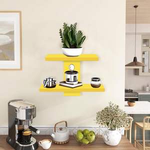 Étagère murale en bois pour salon |   Étagère au design unique en forme d'arbre, finition mate, pour organiser le bureau, la cabine, la cuisine - Product Image 2