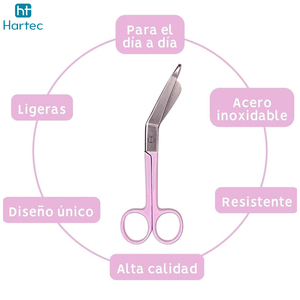 Tijeras de seguridad de acero inoxidable con servicio OEM/ODM para primeros auxilios, quita vendajes y tijeras Lister. - Product Image 3