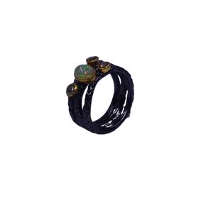 Wedding Wear 925 Sterling <b>Silver</b> Gold Plated Jewelry <b>Opal</b> Diamond Gemstone Women Wear Classic <b>Ring</b> - Product Image 5