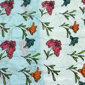 Mull chanderi brush print <b>fabric</b> - Product Image 1