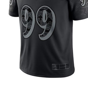 Maillot de football américain personnalisé, nouveau design OEM, respirant, logo brodé personnalisé, impression par transfert thermique, manches courtes - Product Image 3