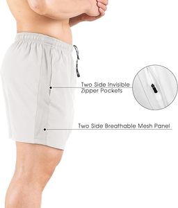 <b>Men's</b> Running Breathable Workout Gym Athletic <b>Shorts</b> <b>Woven</b> Fitness Custom Logo 5 Inch Casual <b>Man</b> Sportswear <b>Shorts</b> - Product Image 4