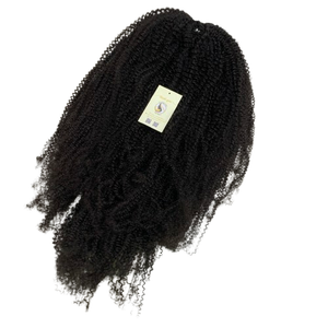 Peluca de cabello humano vietnamita recto rizado birmano de primera calidad personalizado con transparente para color crudo suizo U-Part de Vietnam - Product Image 1