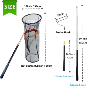 Nuevo Lanzamiento 2025: Palo Manual de Acero Inoxidable para Atrapar Serpientes con Agarre Cómodo, Ecológico y Duradero, Set de Instrumentos, Servicio OEM - Product Image 2