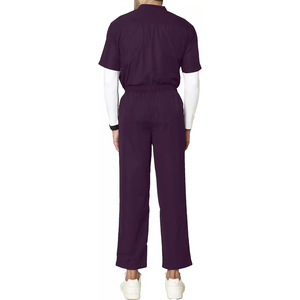 High Quality Custom Logo DANZILO Men's <b>Scrub</b> Suits Sets Solid Color Canvas Quick Dry Breathable <b>Plus</b> <b>Size</b> Needle Detection for - Product Image 3