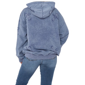 เสื้อมีฮู้ดผ้าฟลีซผ้าฝ้ายซักกรดของผู้หญิงผ้าฟลีซแบบลำลองสำหรับฤดูหนาวพิมพ์ลาย2026ถักดีไซน์ล่าสุด - Product Image 4