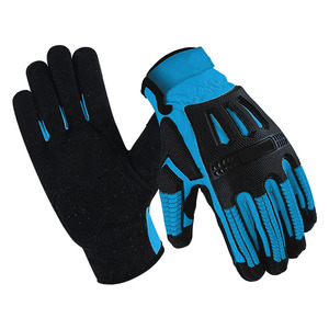 Gants de mécanicien en cuir synthétique renforcé Amara, antistatiques, résistants aux chocs, protection des mains robuste, gants de travail durables - Product Image 2