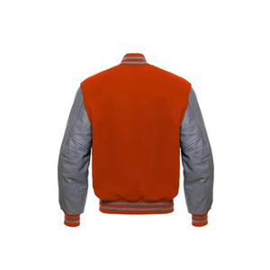 Custom Men's Varsity Letterman <b>Jacket</b> Wool Fleece Body Leather Sleeves High Quality Bulk <b>Bomber</b> <b>Baseball</b> <b>Jacket</b> Wholesale - Product Image 4