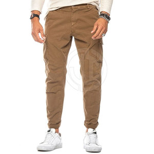 Pantalon cargo décontracté et léger pour homme, coupe droite, avec poches latérales, prix de gros, personnalisable - Product Image 3