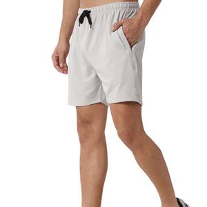 กางเกงขาสั้นผู้ชายสำหรับฤดูร้อน ผ้าโพลีเอสเตอร์/คอตตอน กางเกงวิ่งออกกำลังกายสำหรับผู้ชาย เอวกลาง มีเชือกผูก คุณภาพดี ใส่สบายๆ - Product Image 6