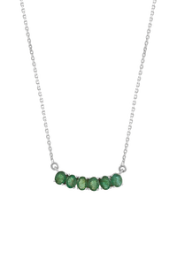<b>Emerald</b> <b>Pendant</b> in 92.5 Sterling Silver KLSP-50614 - Product Image 1