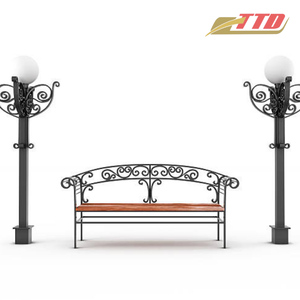 Luxury Outdoor Wrought Iron <b>Table</b> and Chairs Decorative Garden Furniture for Villas Estates and Resort Projects - Product Image 1