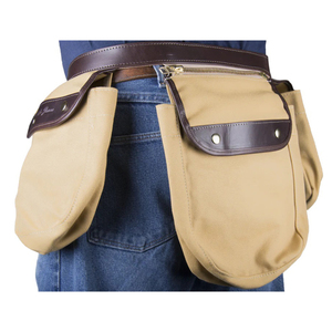Cinturón de Caza de Lona y Cuero Premium con Múltiples Bolsillos, Riñonera Ajustable para Accesorios de Caza de Aves, Venta al por Mayor, OEM Personalizado - Product Image 2