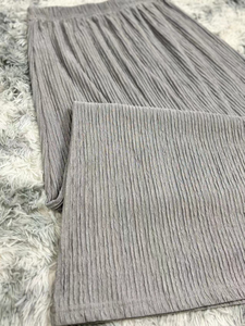 Korean Style 100% Polyester Casual Crepe <b>Skirt</b> Solid Plain Dyed Polycotton Women's Wear Fit 110KG Nonwoven Weaving Method - Product Image 3